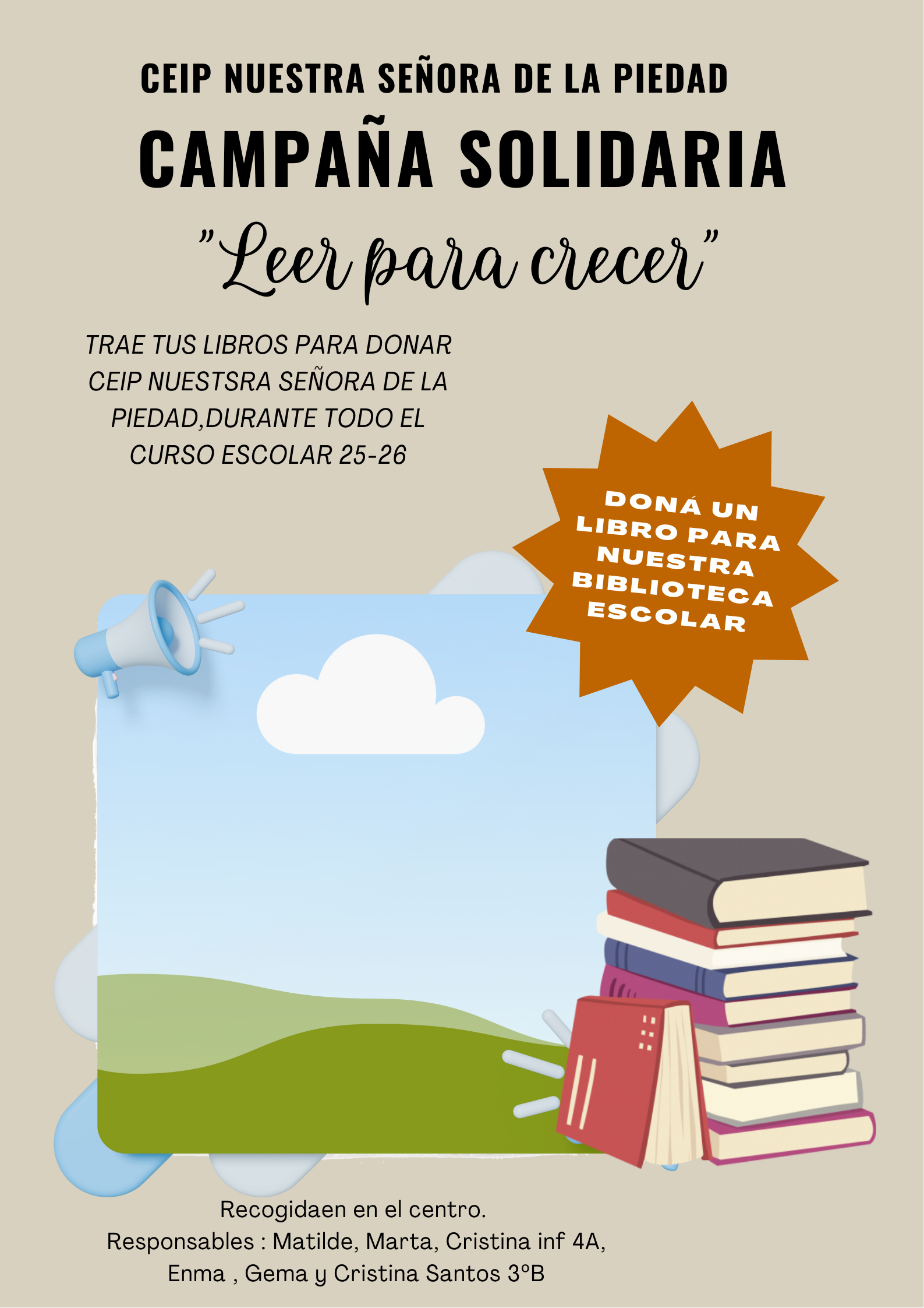DONACIÓN DE LIBROS